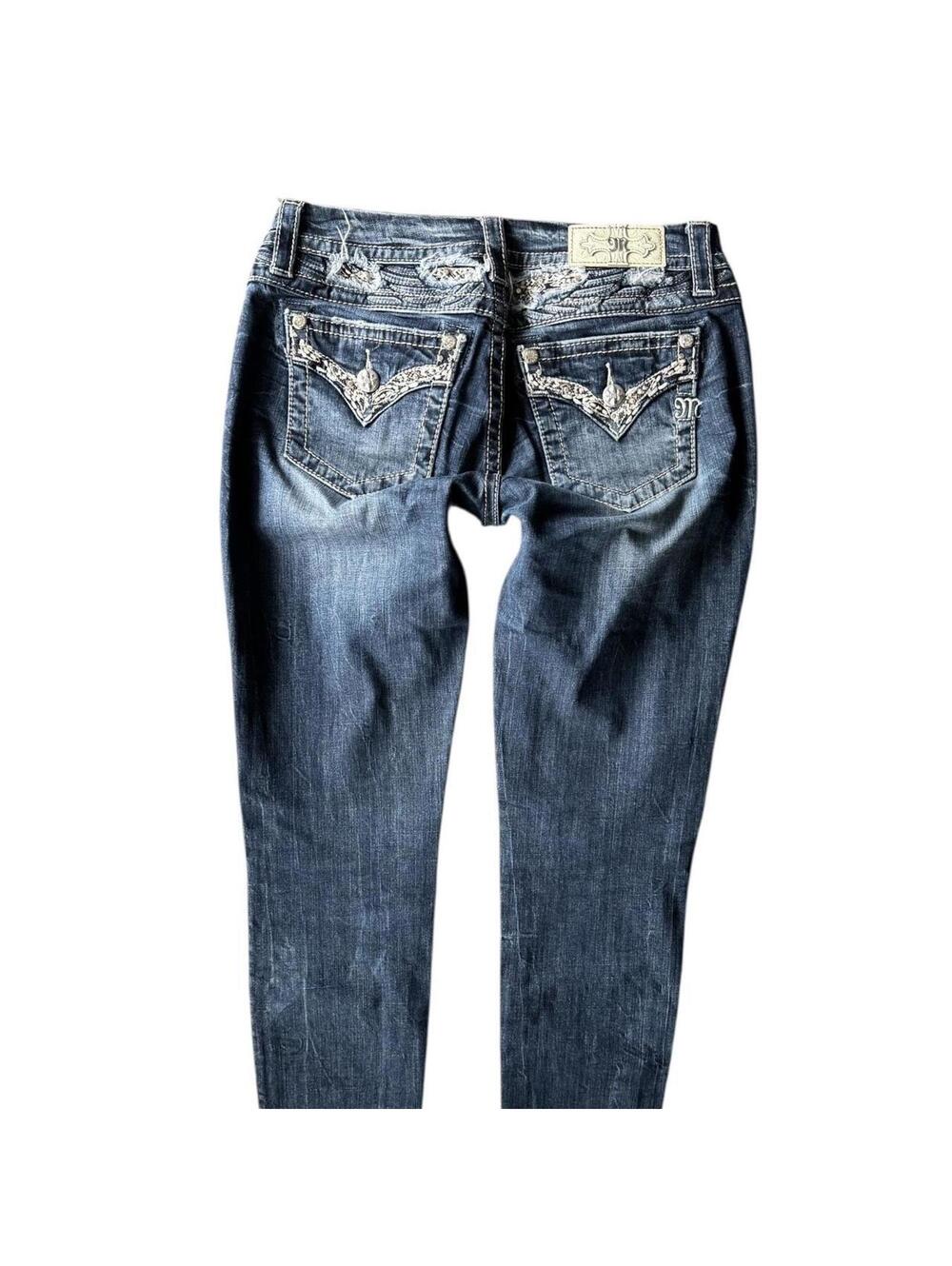 Y2K Low Rise Miss Me Skinny Jeans size 26